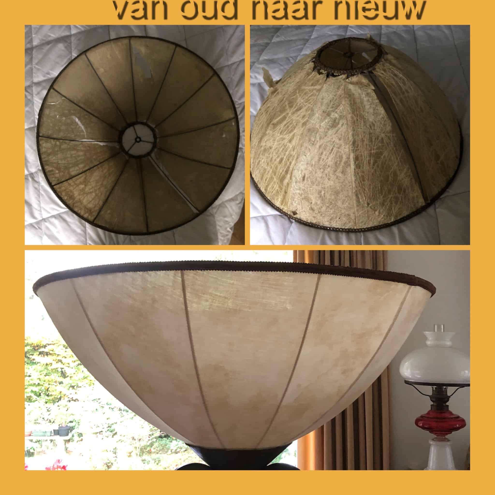 Lampenkap opnieuw bekleden